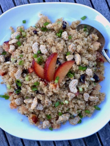 Quinoa fruit salad.