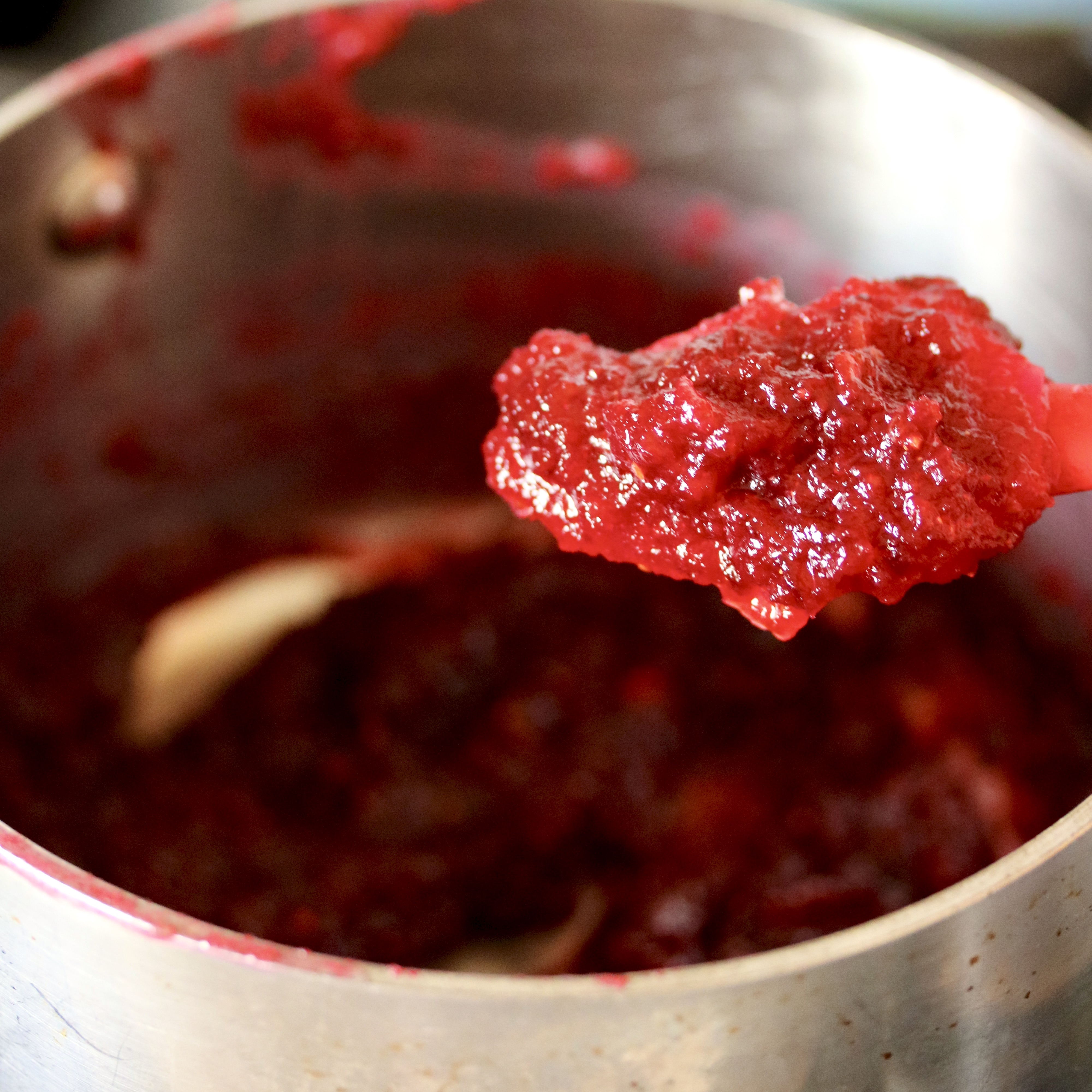 cooked cranberry mixture