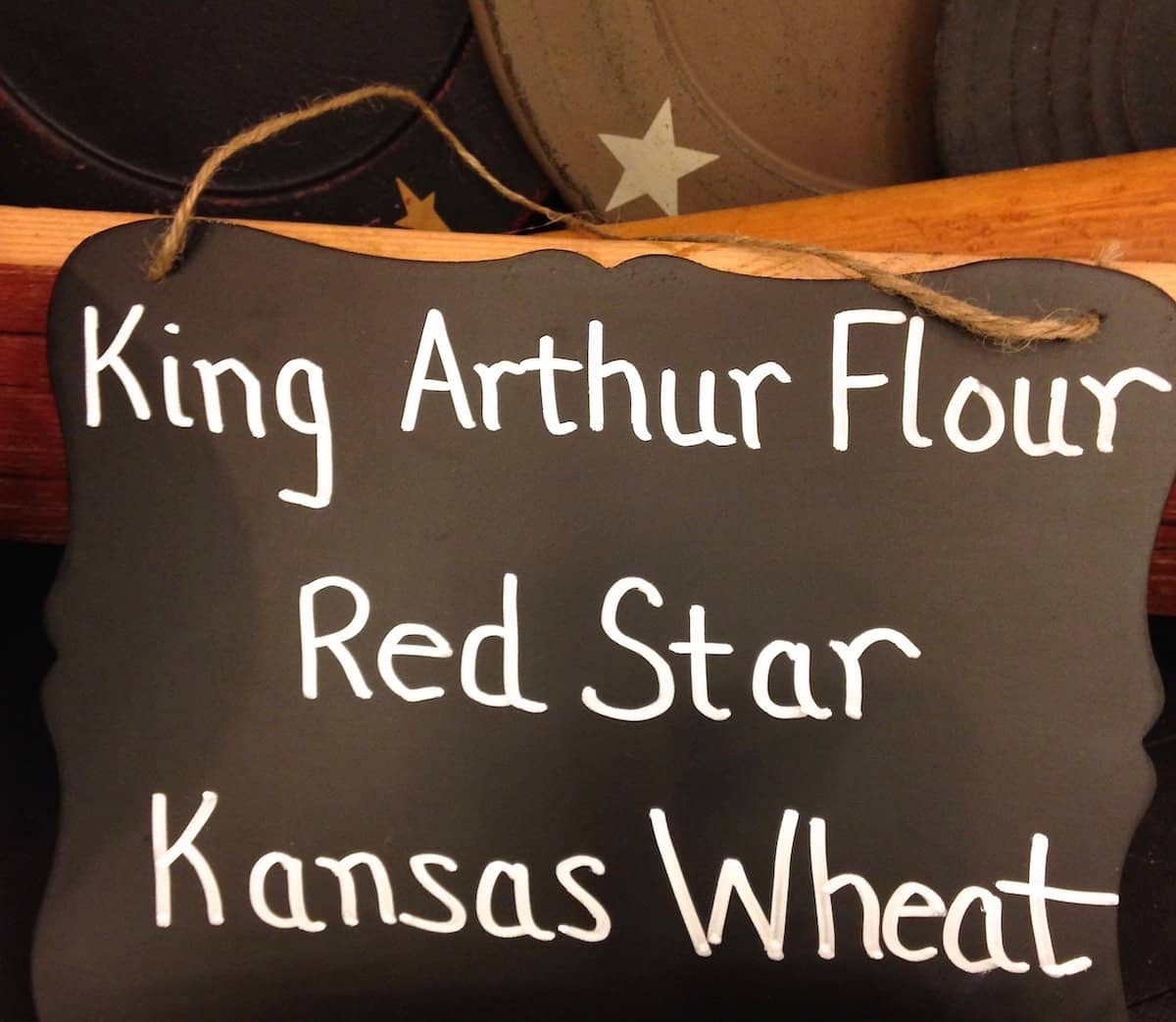 King Arthur Flour, Red Star and Kansas Wheat sign