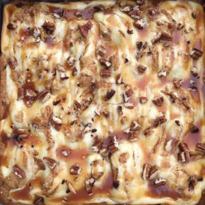 The best caramel cheesecake blondies.