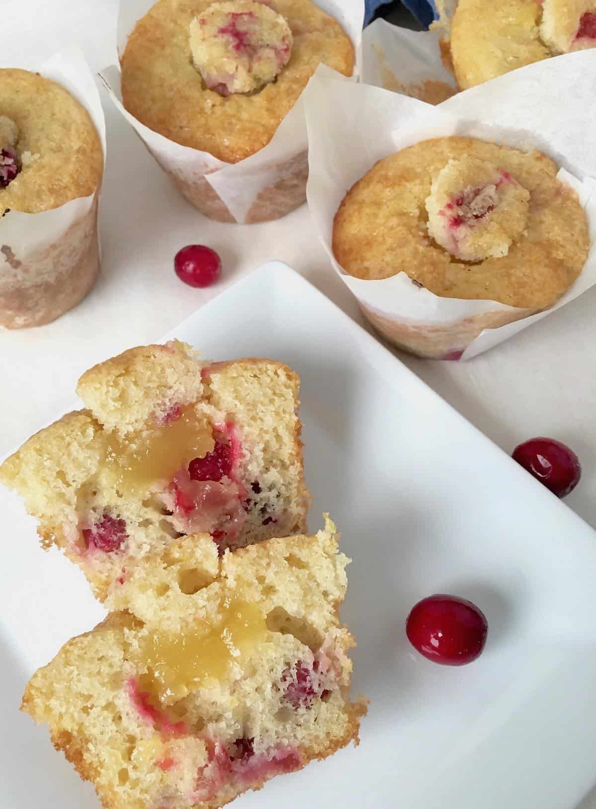 Cranberry lemon muffins made with the best cranberries for all seasons.