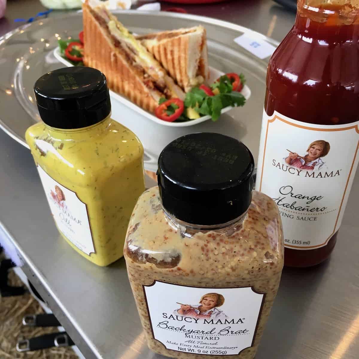 Saucy Mama products and cuban sandwich what's meant to be is not winning.