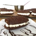 chocolate drizzled devil dogs