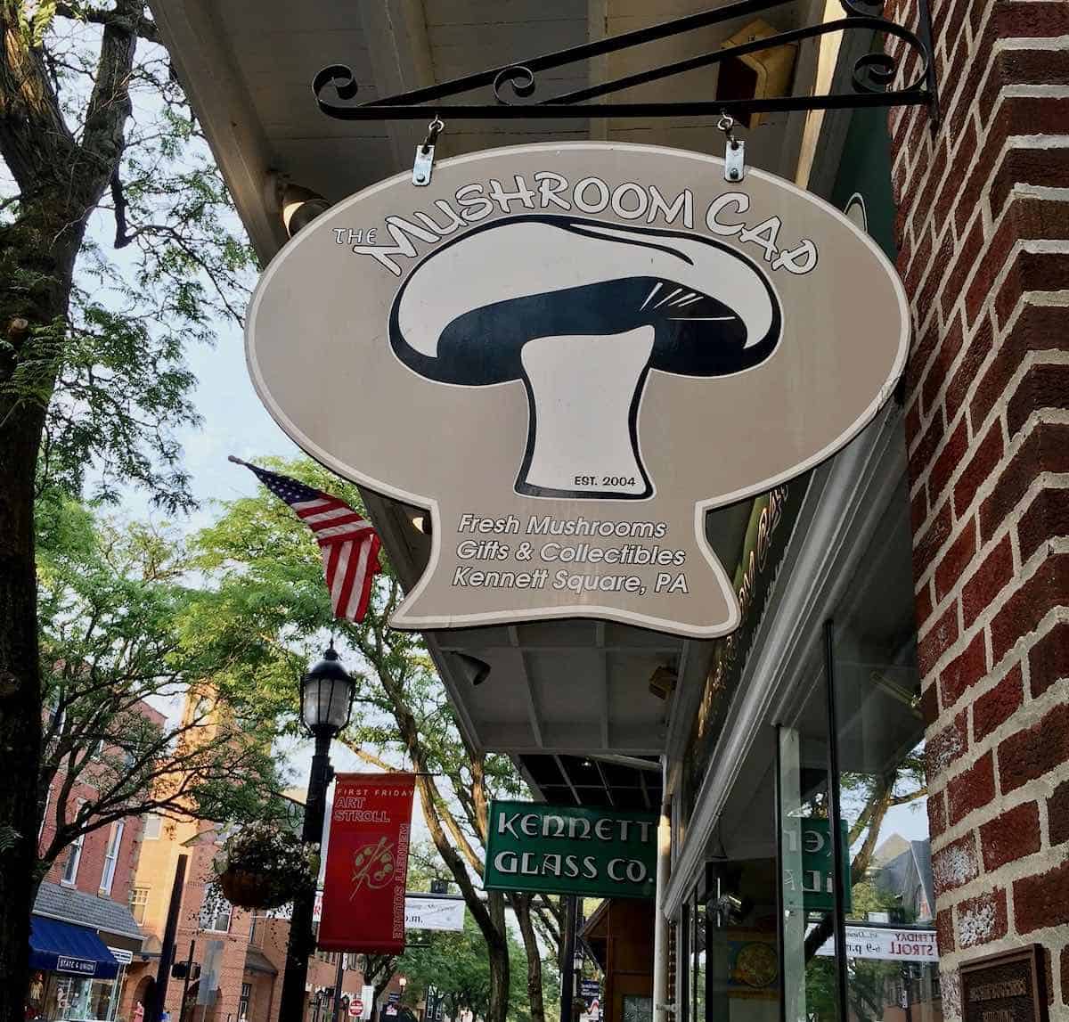 Mushroom Cap sign.