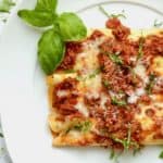 plated manicotti