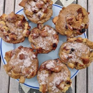 French toast muffins on a plate