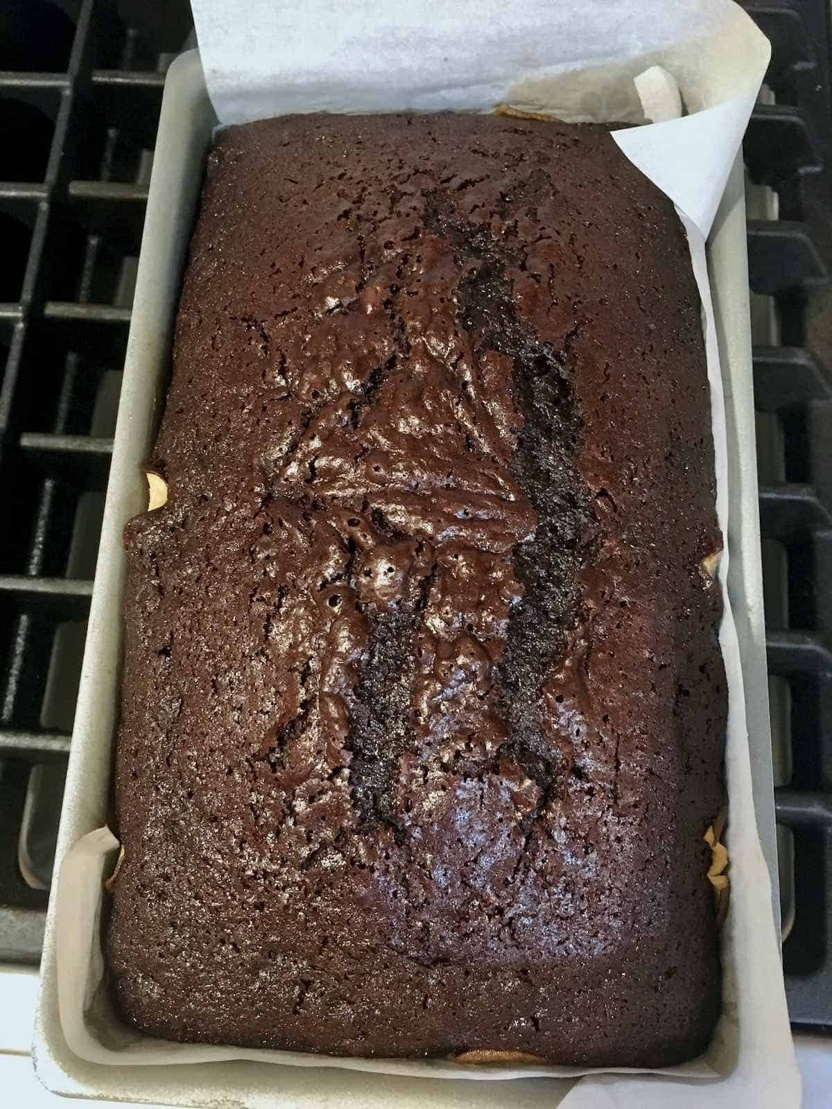 Baked cake.