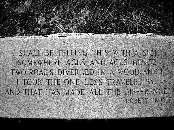 Bench with poem inscribed.