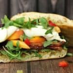 Perfect pairs burrata and bacon sandwich.