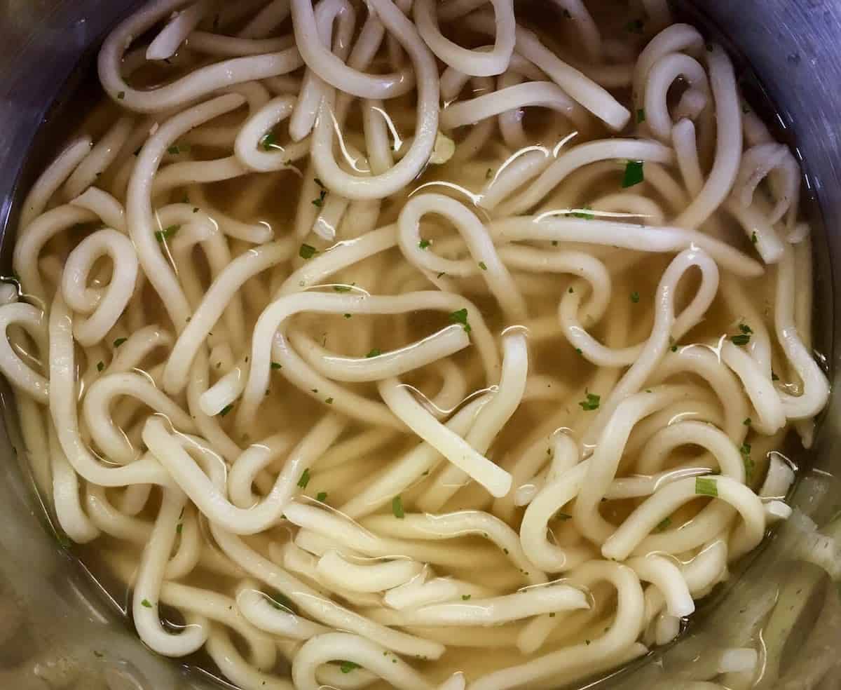 noodles in broth