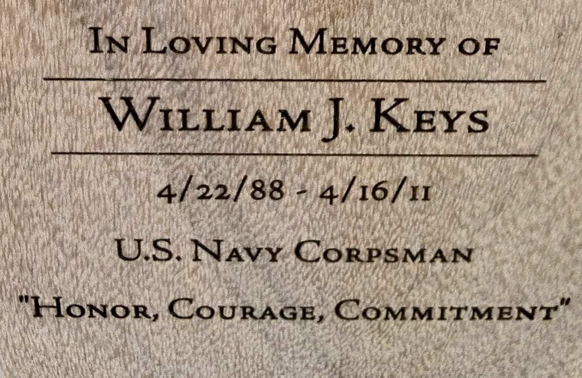 bench inscription memorial