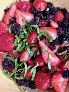 From beets to berries basil mix.