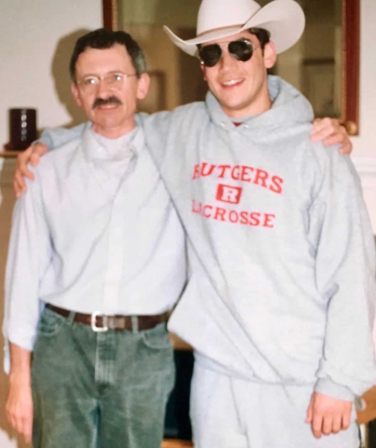My husband and son.