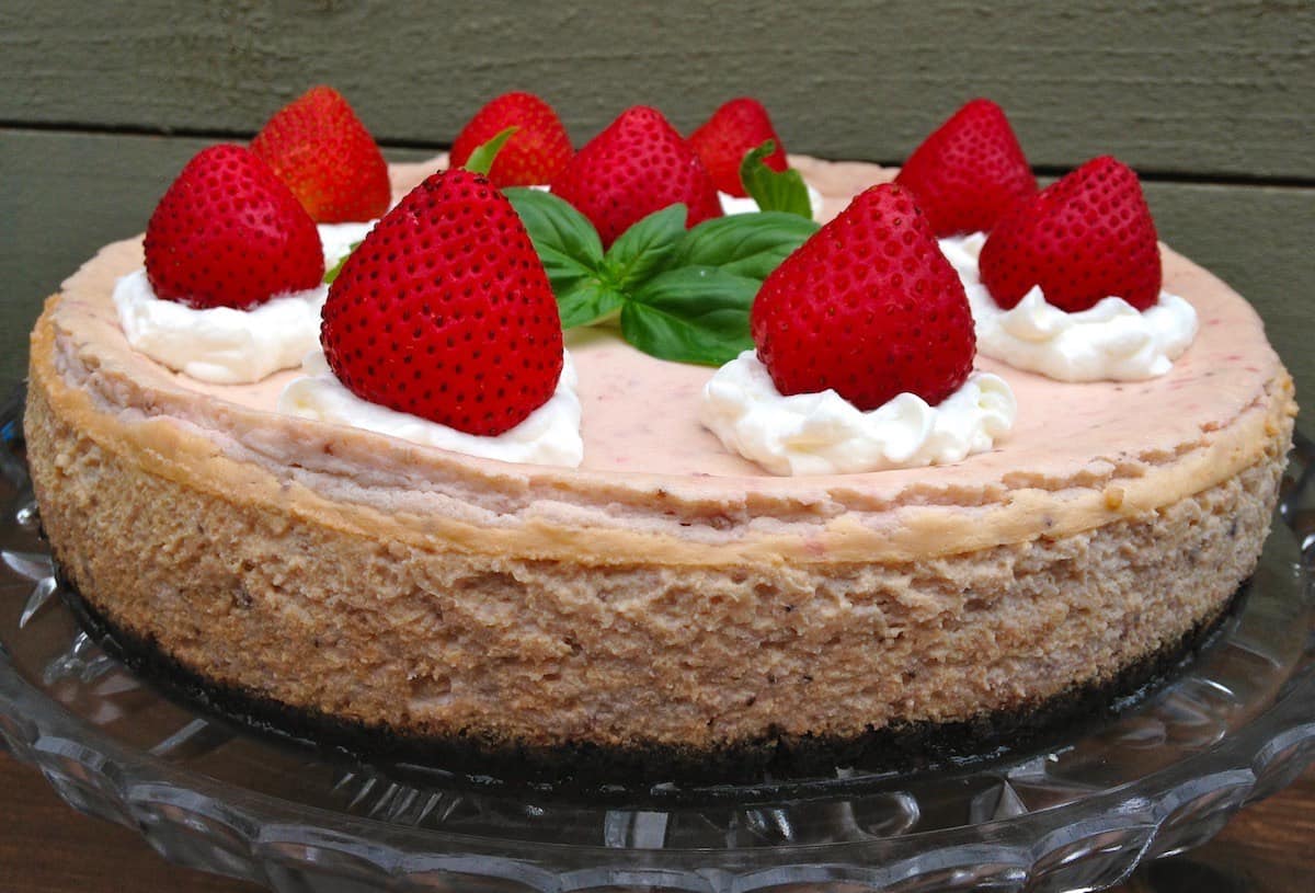 Strawberry cheesecake.