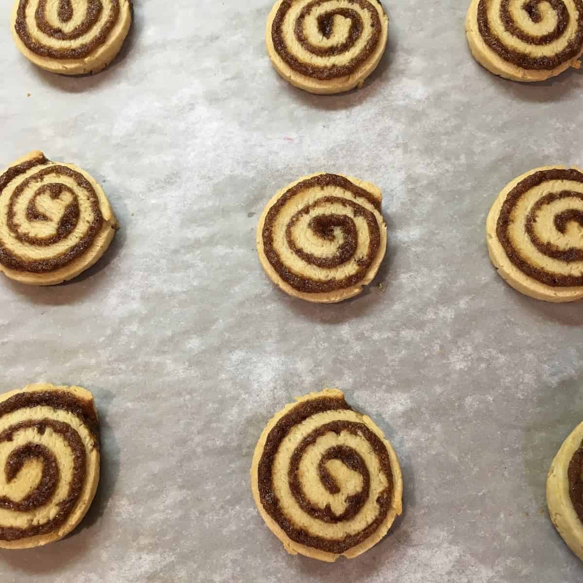 Baked cookies.