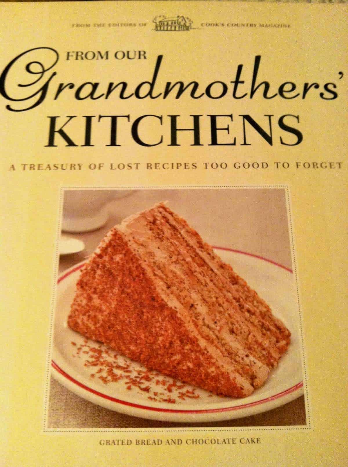 Grandmothers' Kitchen cookbook with my recipe on the cover.