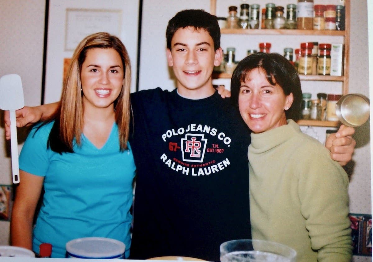 Me and the kids making some happy food memories.