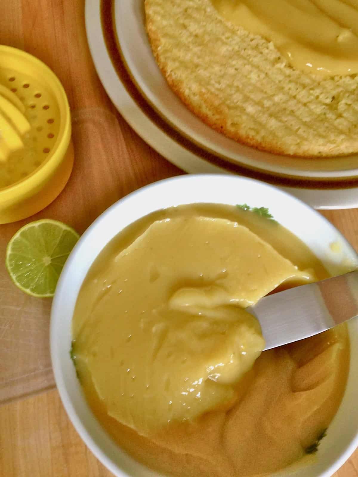 key lime curd filling