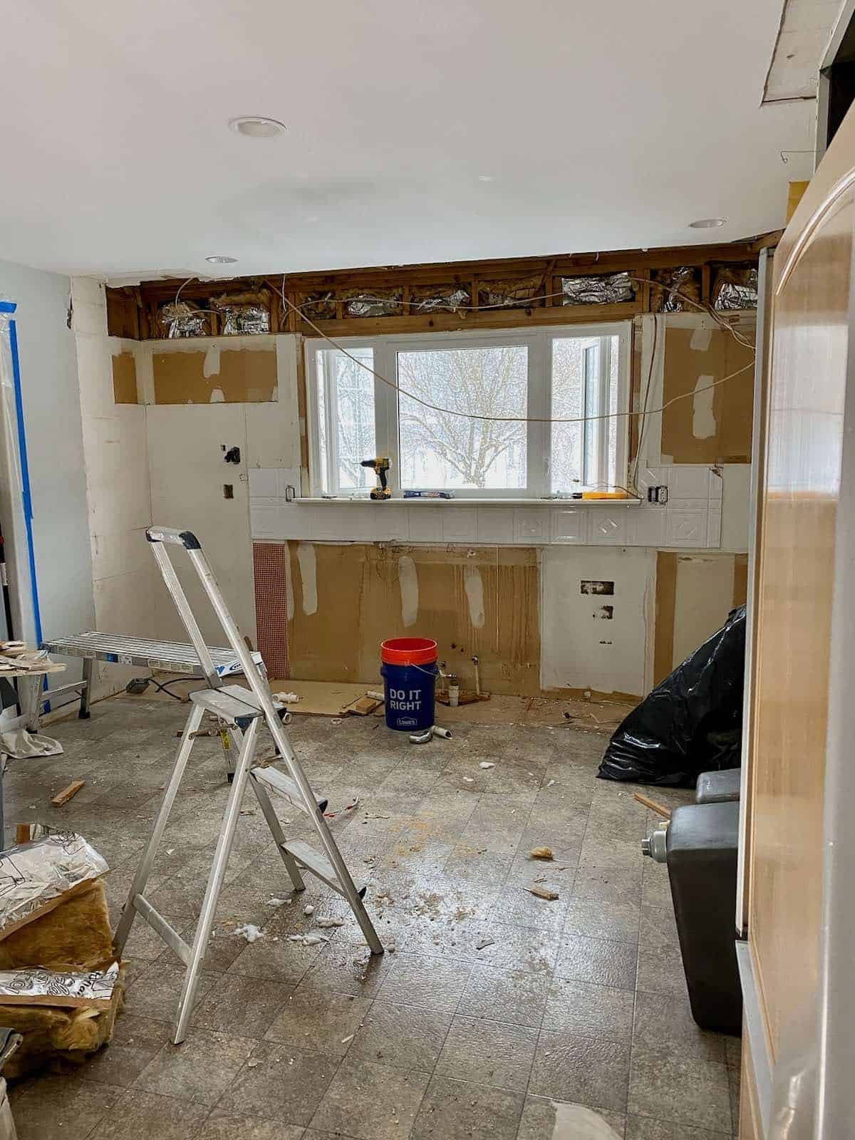 My kitchen during the renovation.