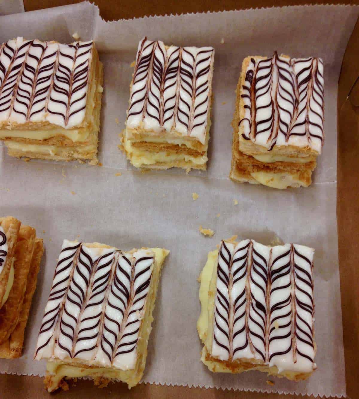 Napoleons really do have 1000 layers of pastry.