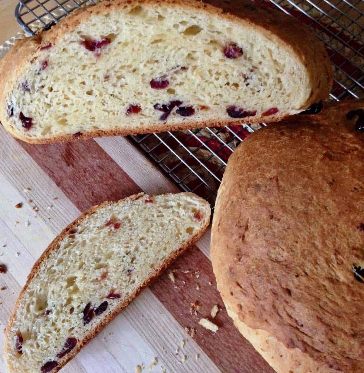 Smokehouse cranberry cheese bread.