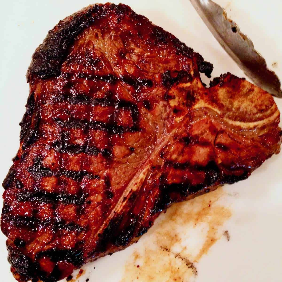 Miso marinated porterhouse steak.