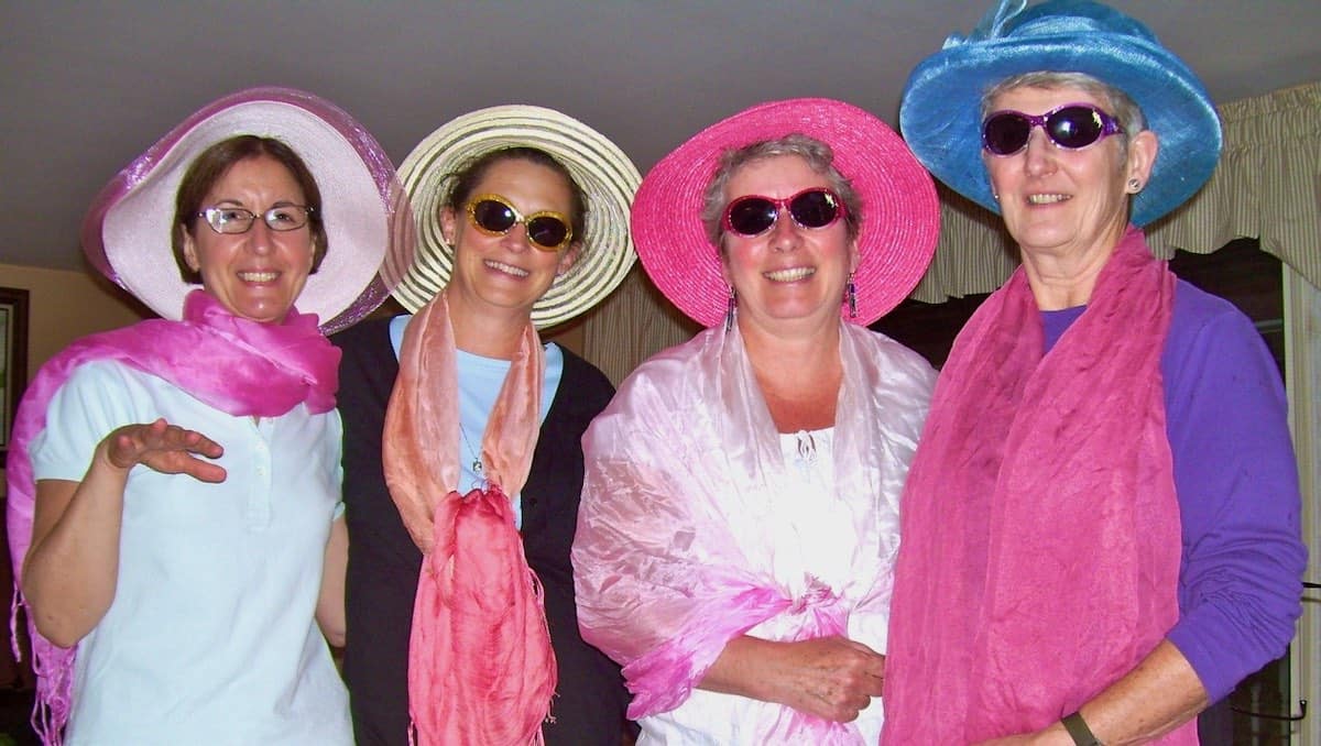 Dress up with friends.