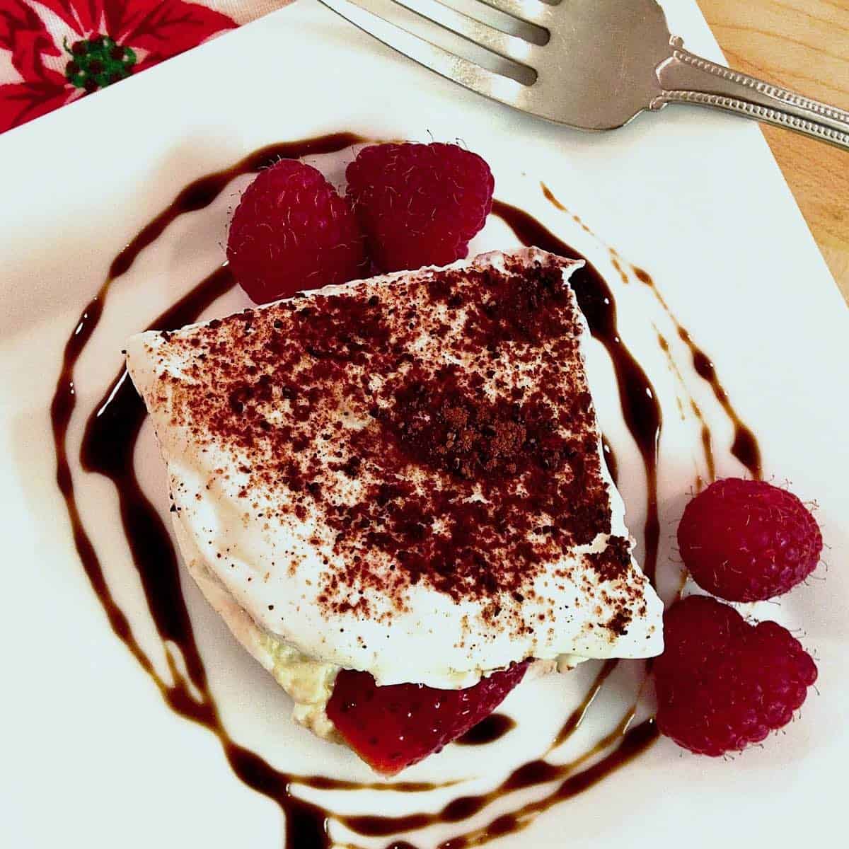 Decadent without the guilt tiramisu.