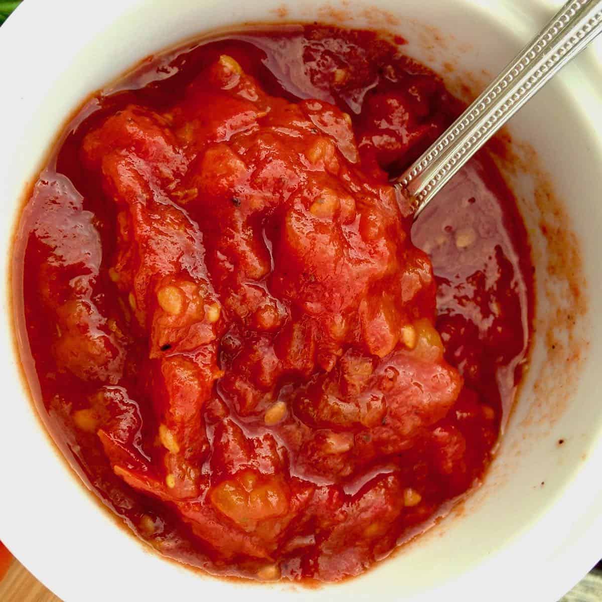Toasted fennel tomato jam.