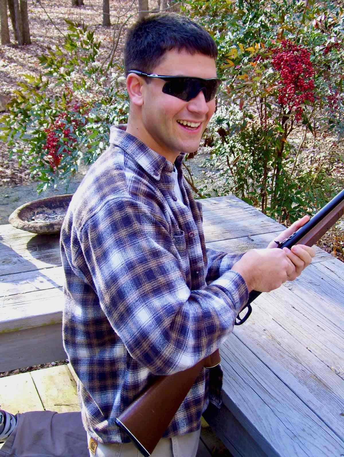 Will in NC target shooting.