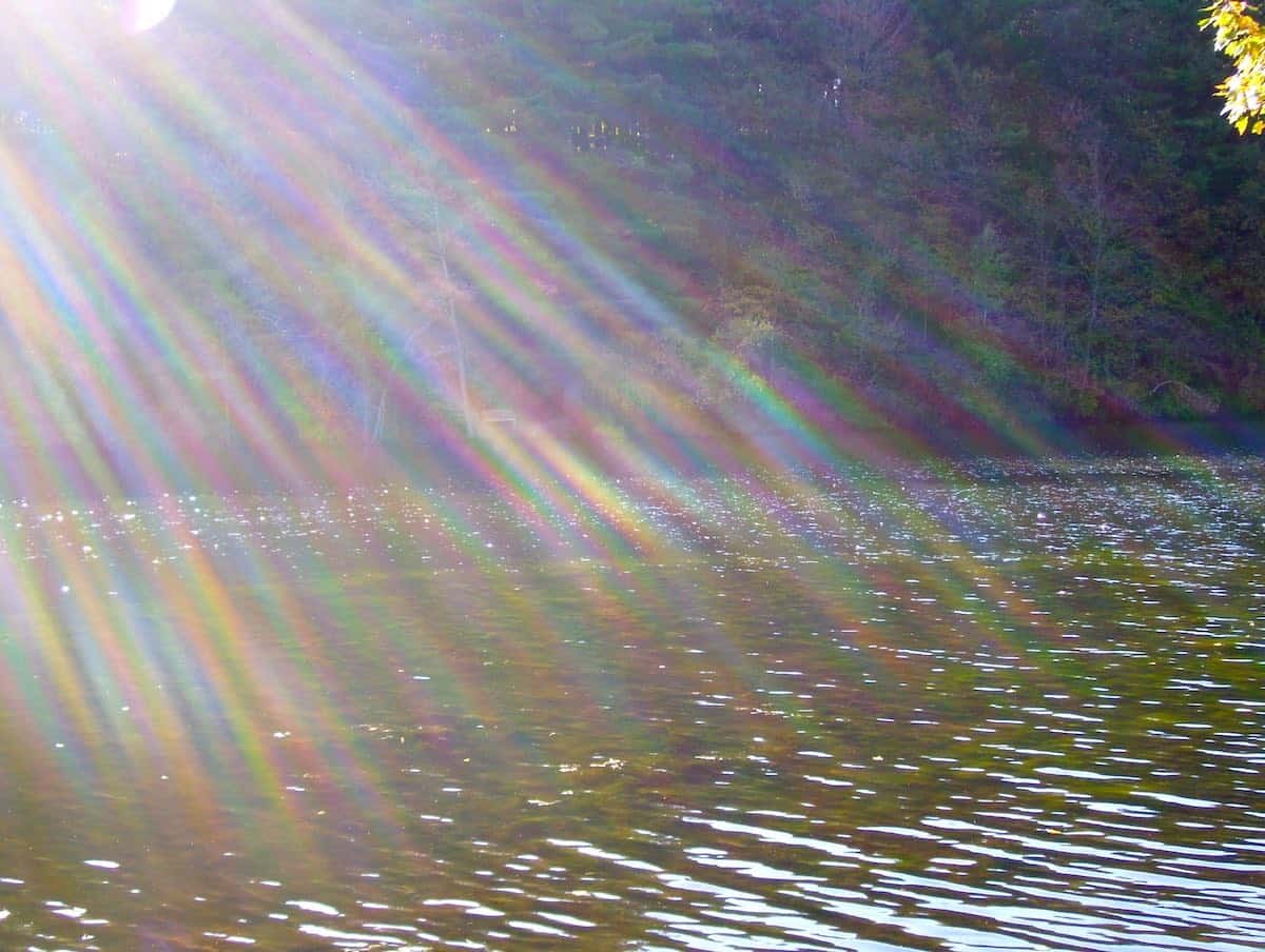 The rainbow shot of Lake Elise.