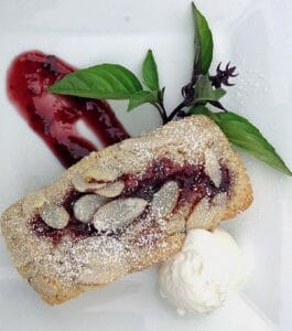 little blackberry almond cakes
