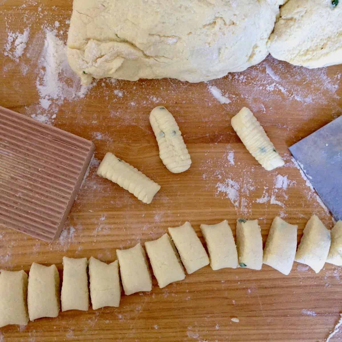 Rolled gnocchi.