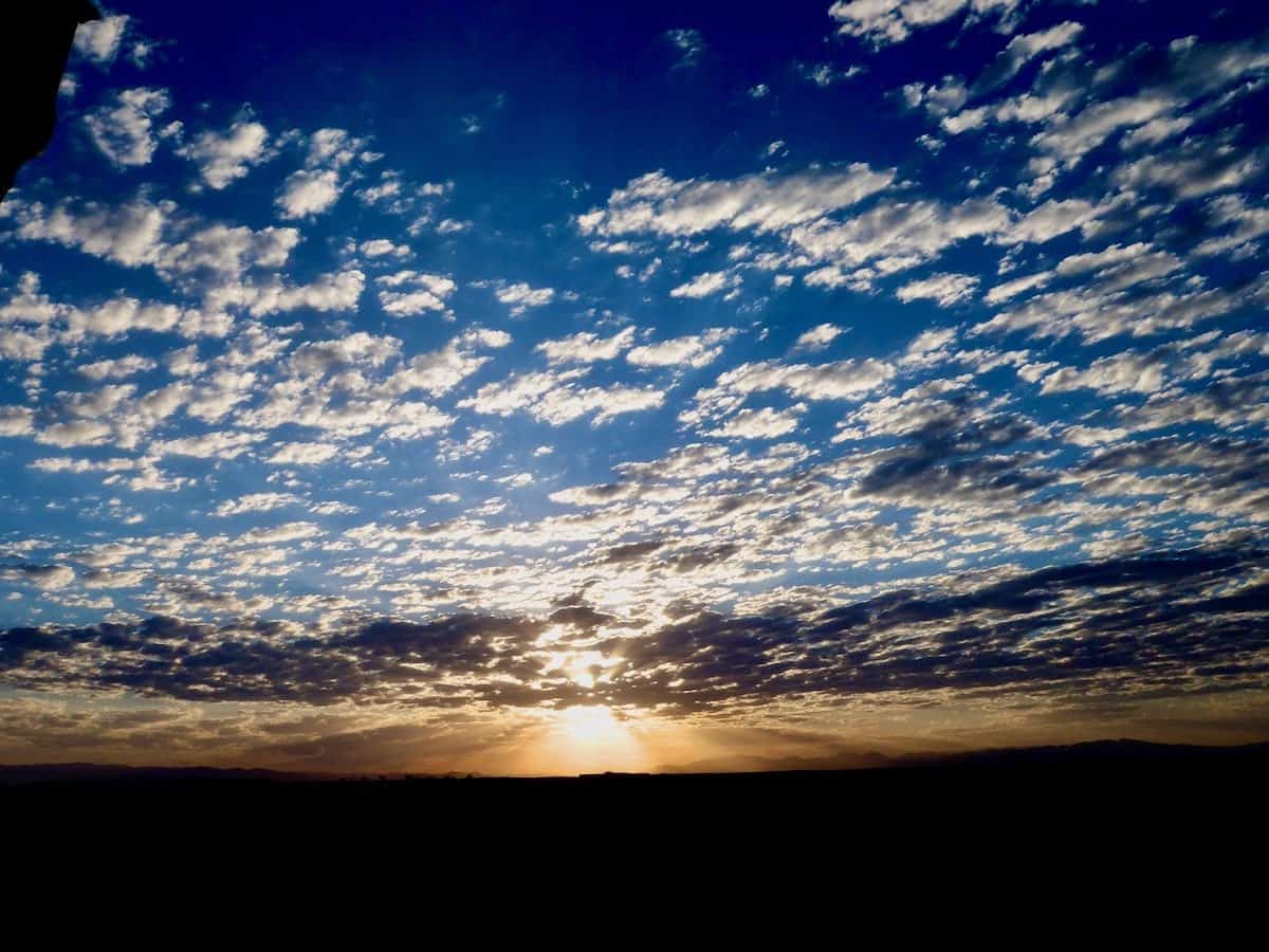 Sunrise over Afghanistan: photo by William Keys.