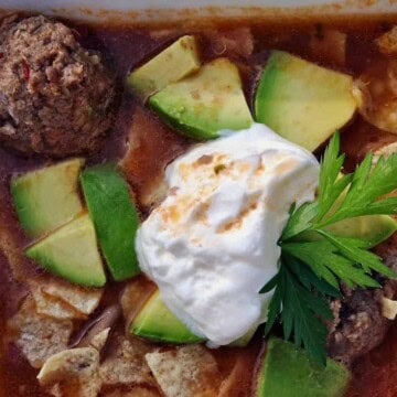 Albondigas wedding soup.