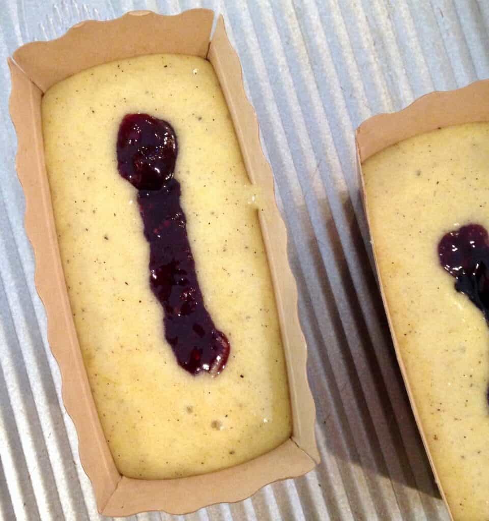 the one with olive oil little blackberry almond cakes