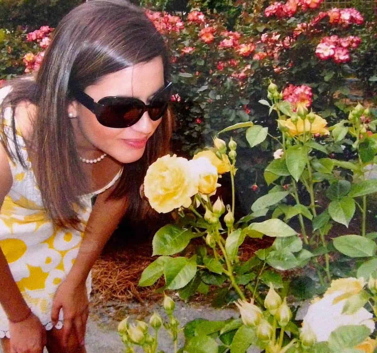 garden therapy with my daughter yellow roses are her favorite