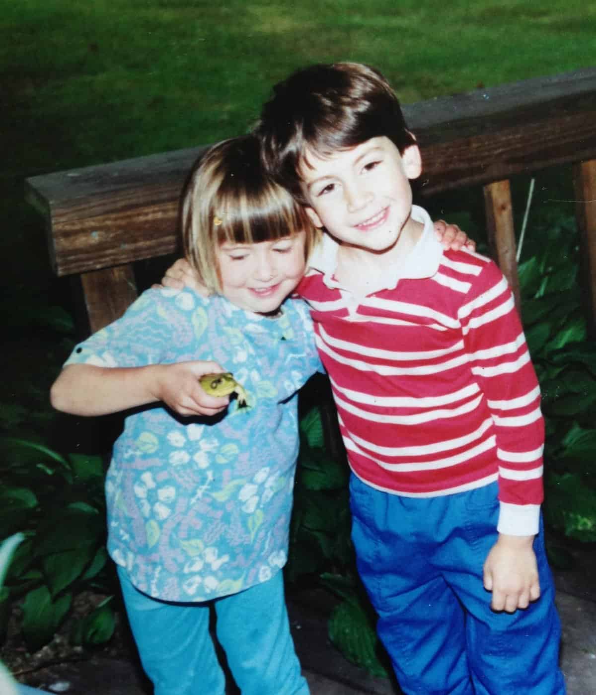 Haley & Will & the usual frog that hung out with them.