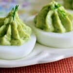 salsa verde deviled eggs
