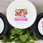 3 containers Sam's salsa