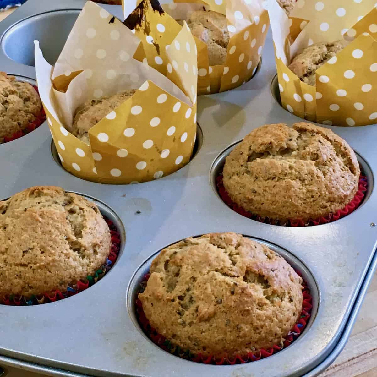 Freshly baked muffins.