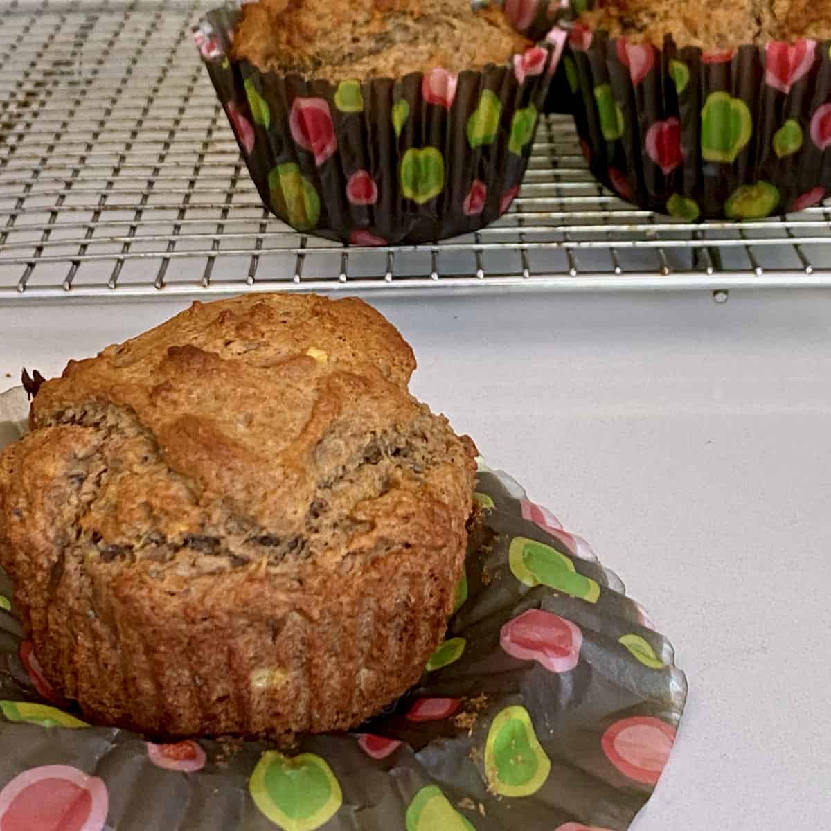 Healthy date sugar muffins.