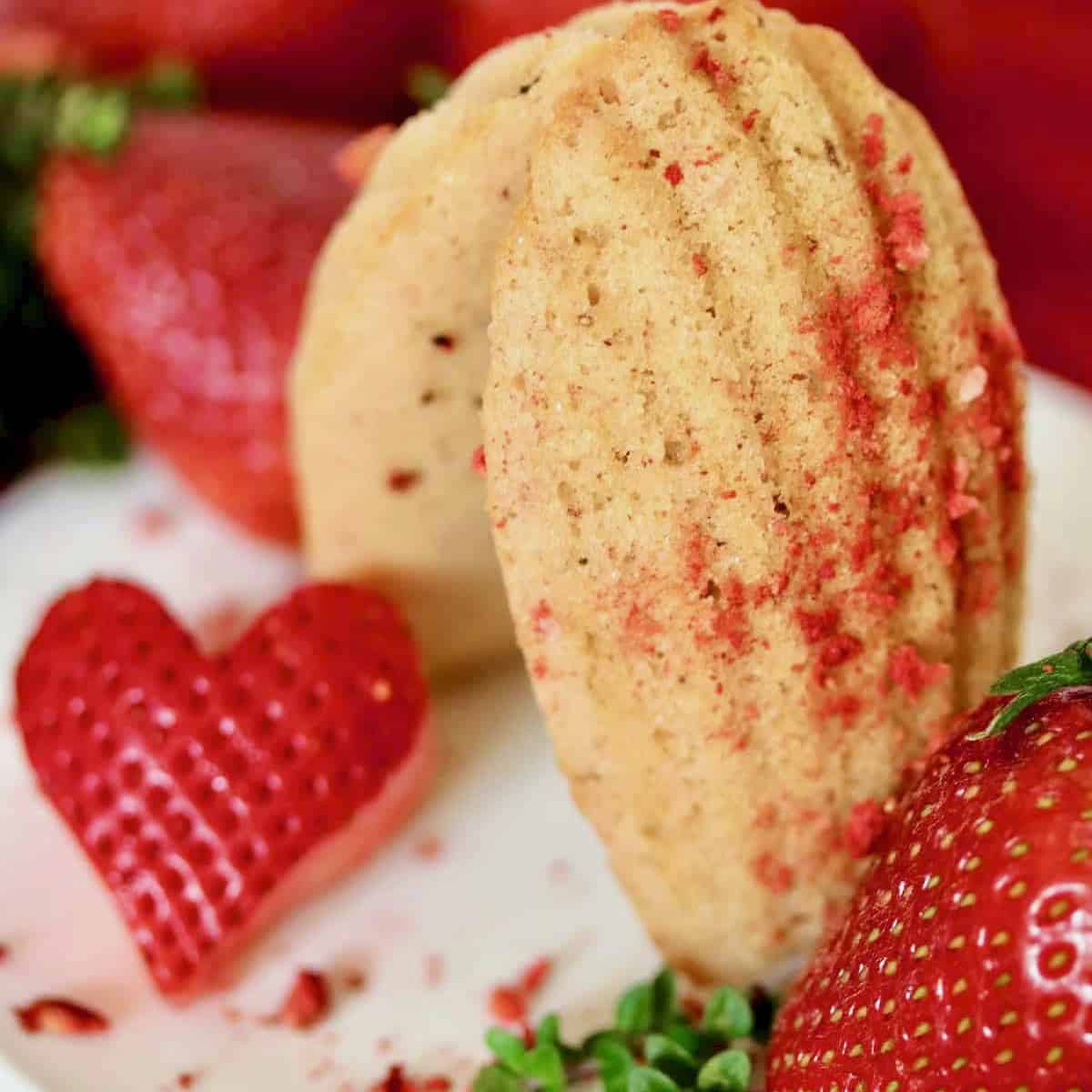 Strawberry madeleine.