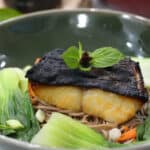 Fusion sable fish noodle bowl.