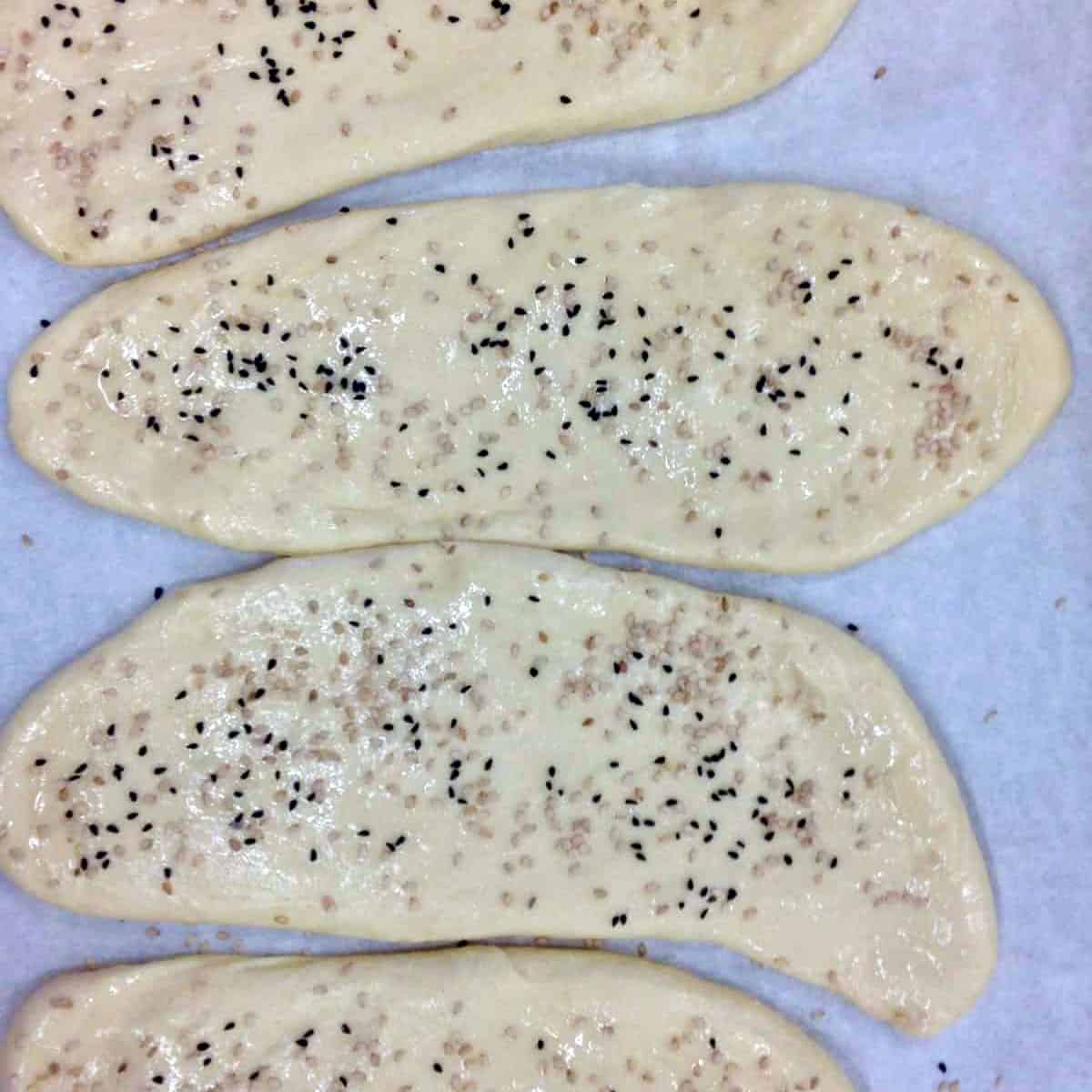 Easiest naan ready for baking.