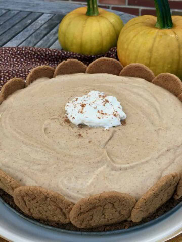 The best pumpkin torte with fresh pumpkins.