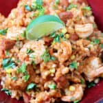 Cantina style shrimp risotto.