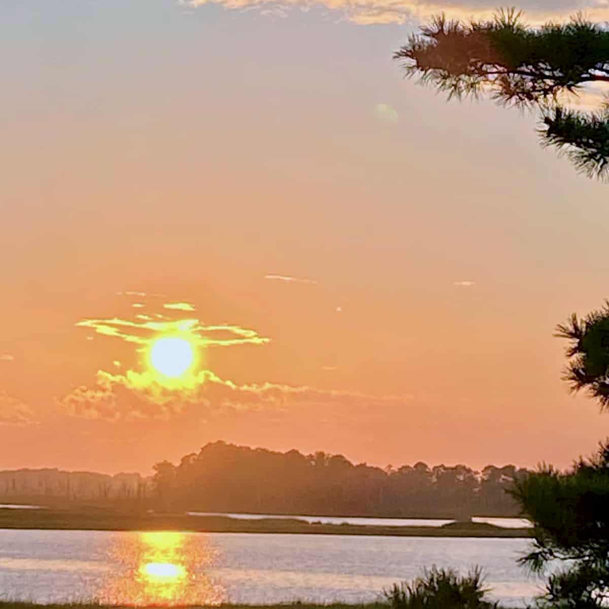 Sunset meditation.