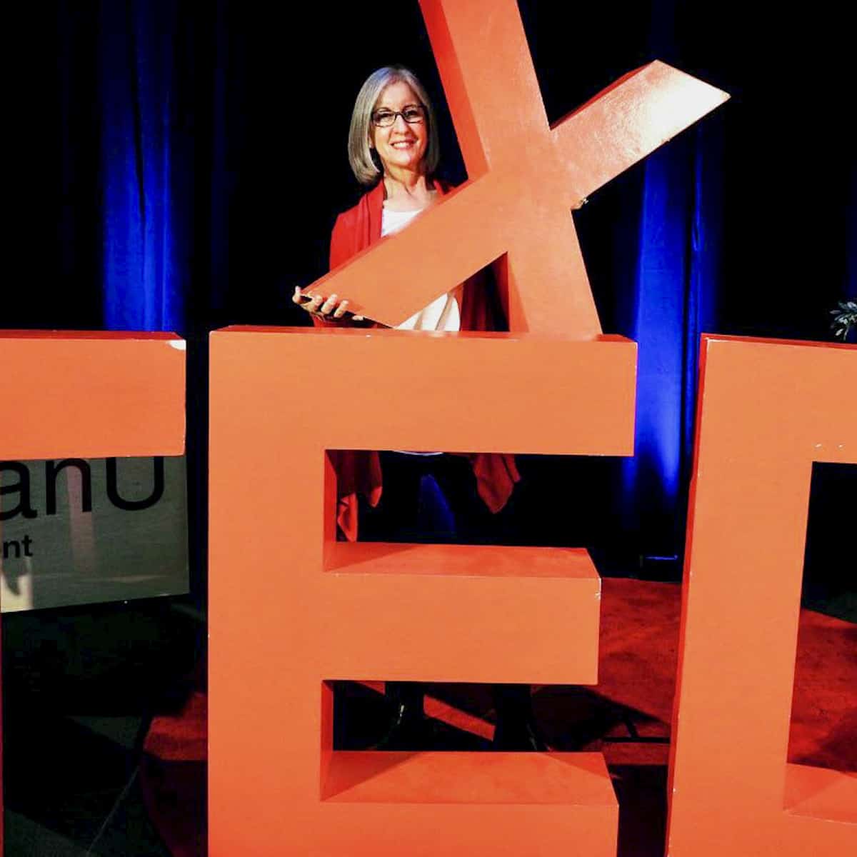 TEDx logo and me.