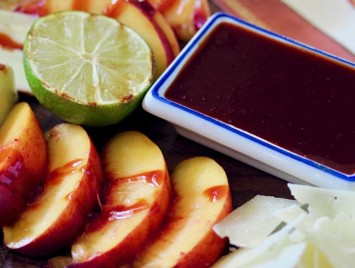 Gochujang glaze on nectaries